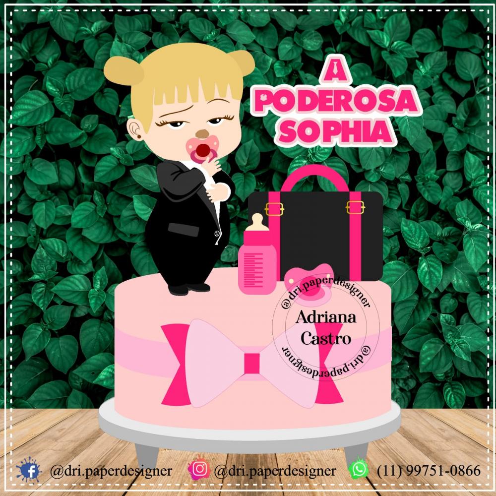 Arquivo de corte topo de bolo Poderosa Chefinha