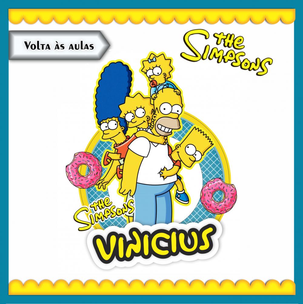 Arquivo de corte topo de bolo Simpsons