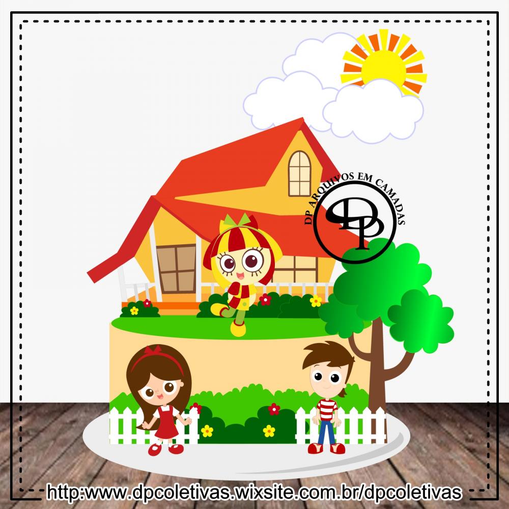 Arquivo de corte topo de bolo Sitio do pica pau amarelo