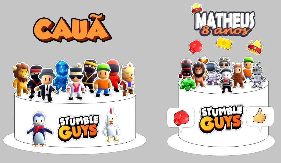 Arquivo de corte topo de bolo Stumble Guys