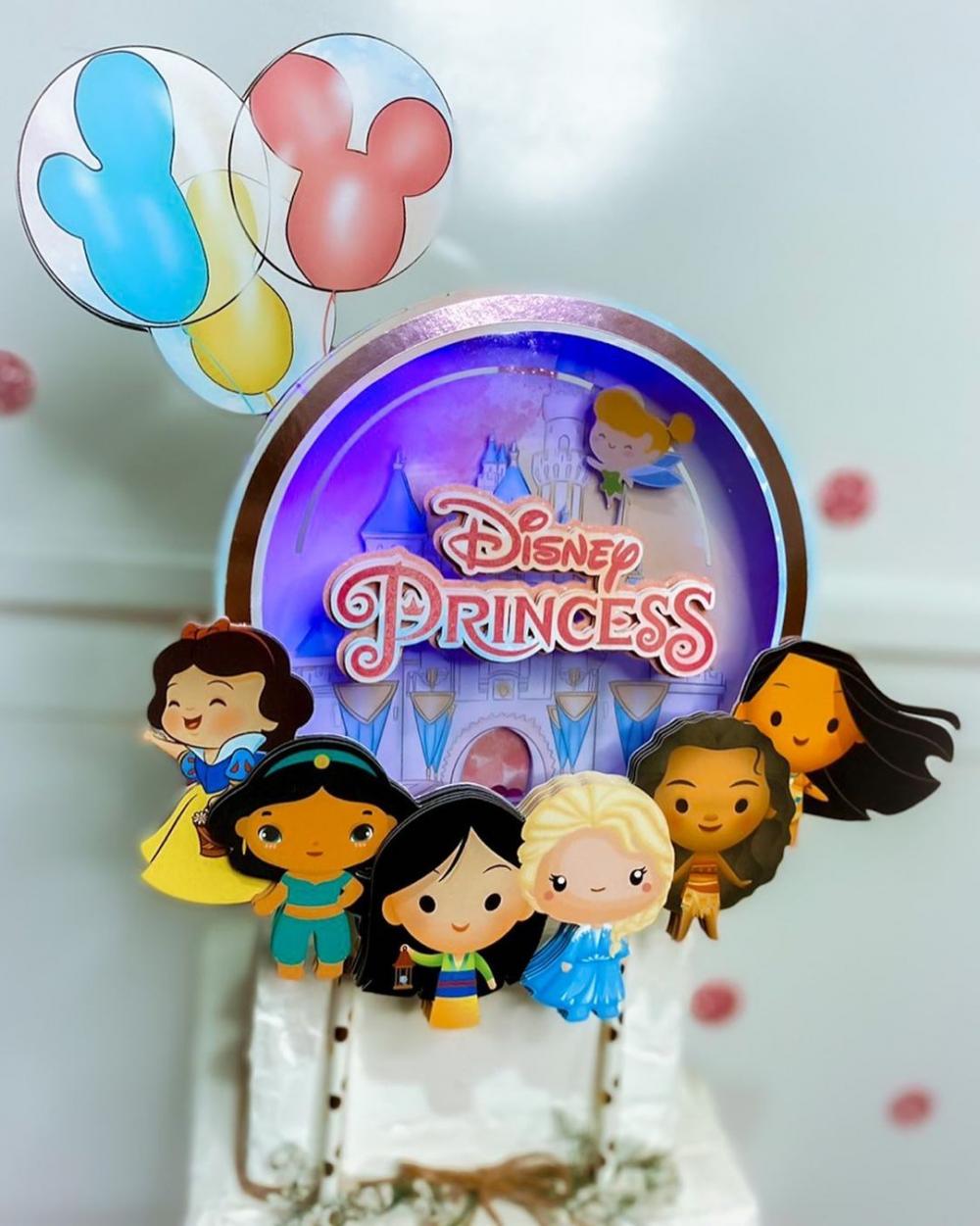 Arquivo de corte topo de bolo princesas