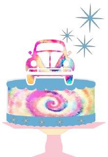 Arquivo de corte Topo de bolo Tie Dye