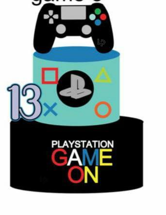 Arquivo de corte topo de bolo Video game