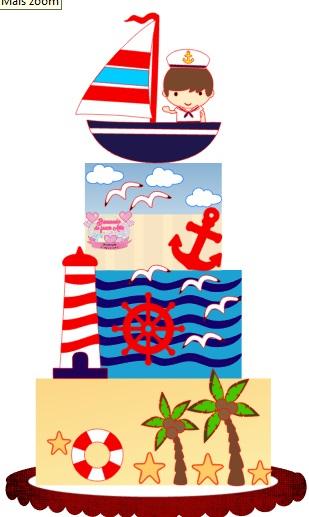 Arquivo de corte topo de bolo Marinheiro