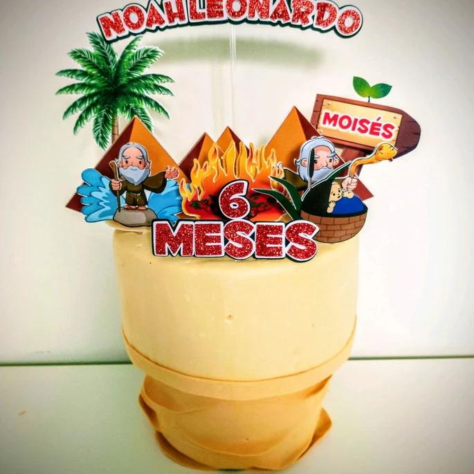 Arquivo de corte topo de bolo Moisés