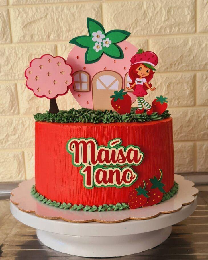 Arquivo de corte topo de bolo Moranguinho