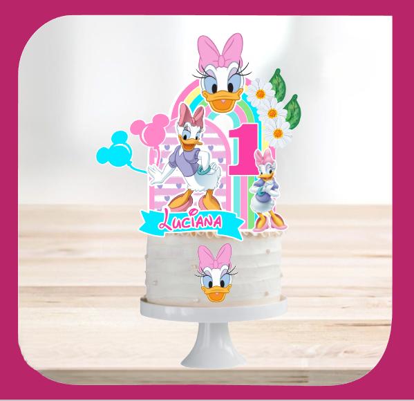 Arquivo de corte topo de bolo Margarida