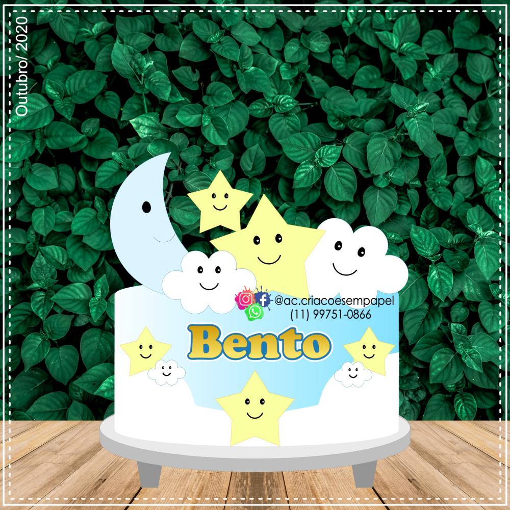 Arquivo de corte topo de bolo Nuvem