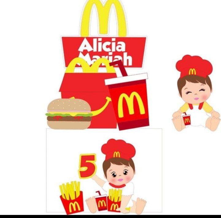 Arquivo de corte topo de bolo Mc Donalds