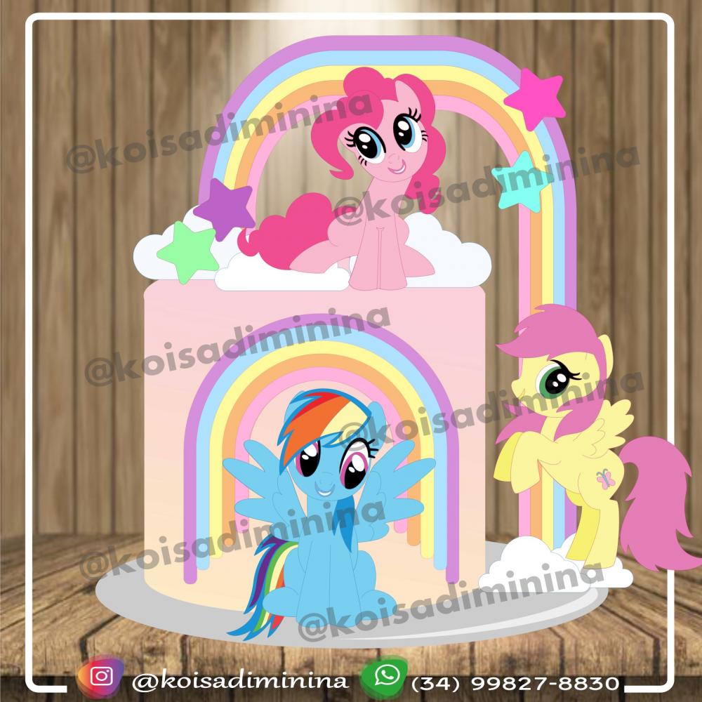 Arquivo de corte topo de bolo my little poney