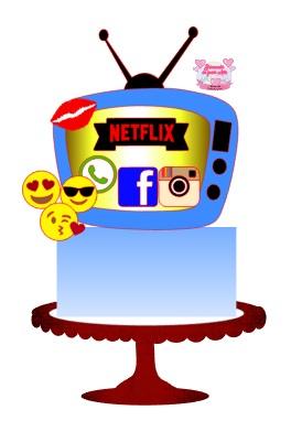 Arquivo de corte topo de bolo Netflix