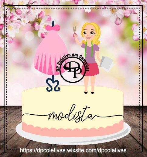 Arquivo de corte topo de bolo Moda