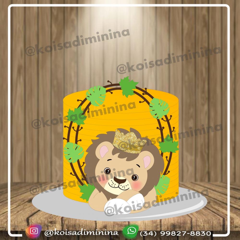 Arquivo de corte topo de bolo leãozinho