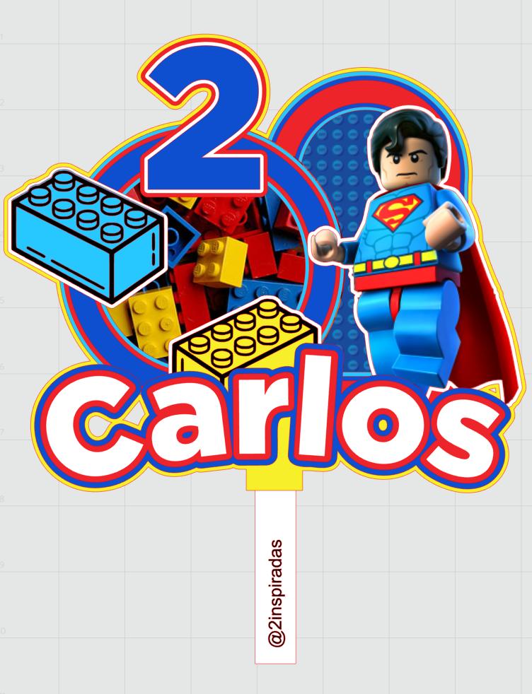 Arquivo de corte topo de bolo lego