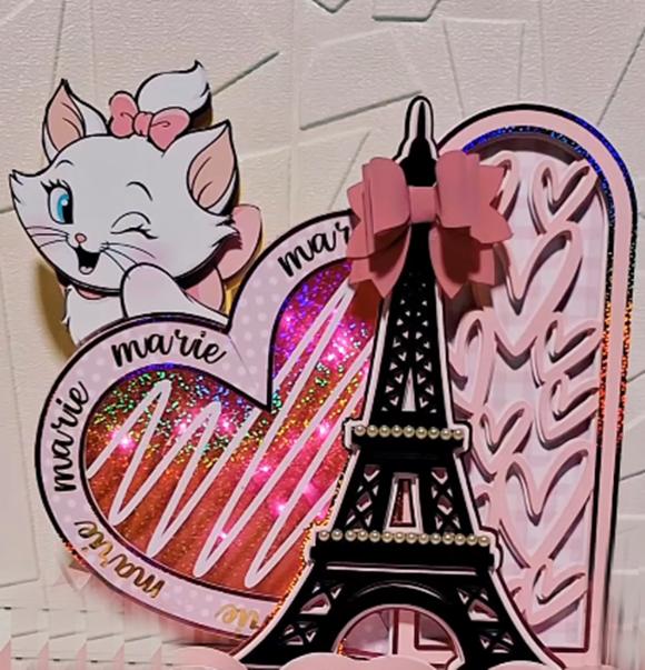 Arquivo de corte topo de bolo Gatinha Marrie