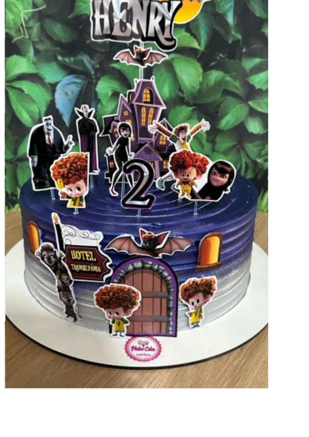 Arquivo de corte topo de bolo Hotel transilvania