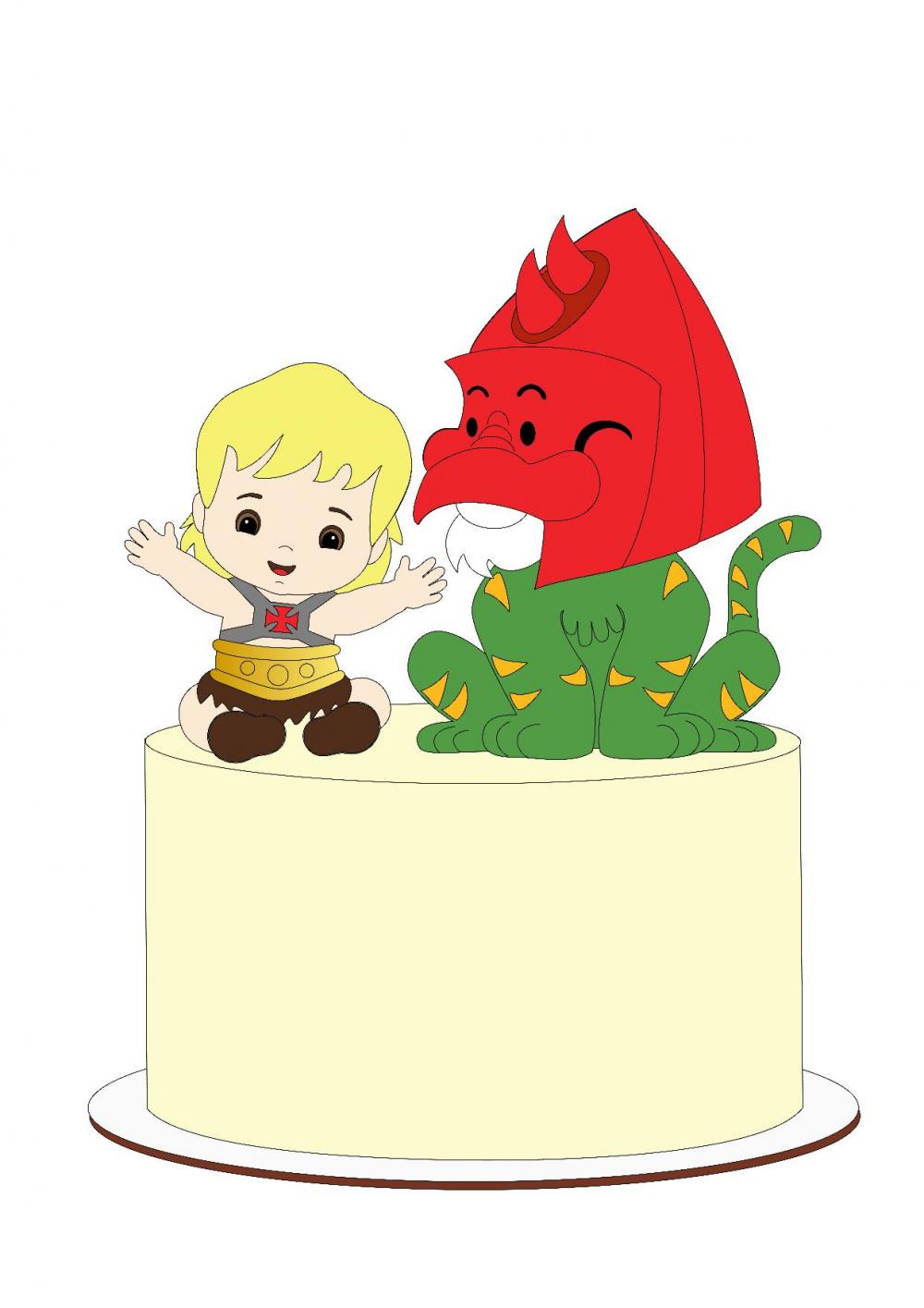 Arquivo de corte topo de bolo He Man