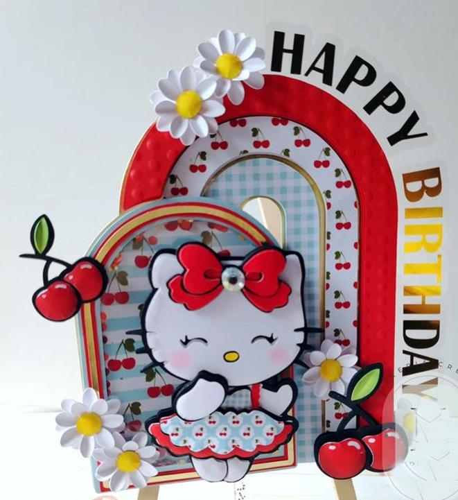 Arquivo de corte topo de bolo Hello Kitty