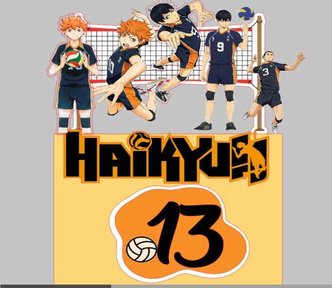 Arquivo de corte topo de bolo Haikyu
