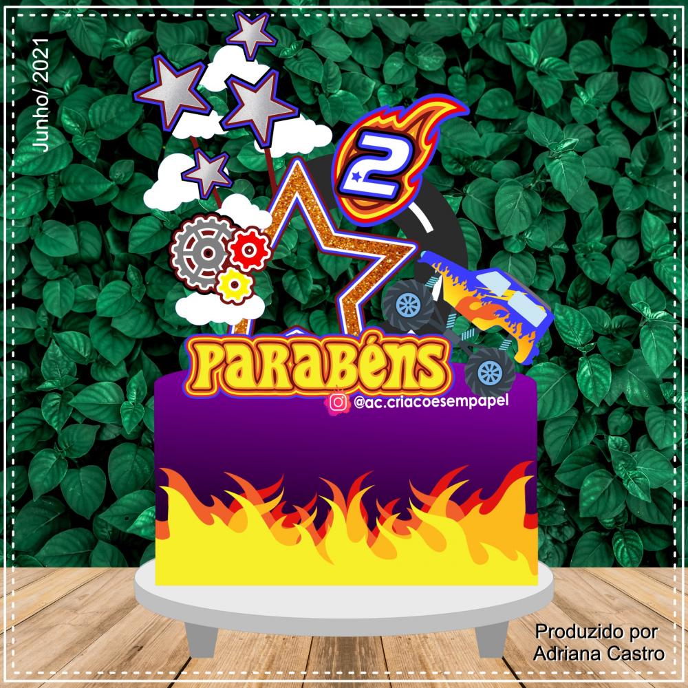 Arquivo de corte topo de bolo Hot Wheels