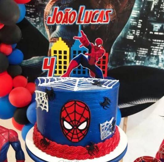 Arquivo de corte Topo de bolo Homem Aranha