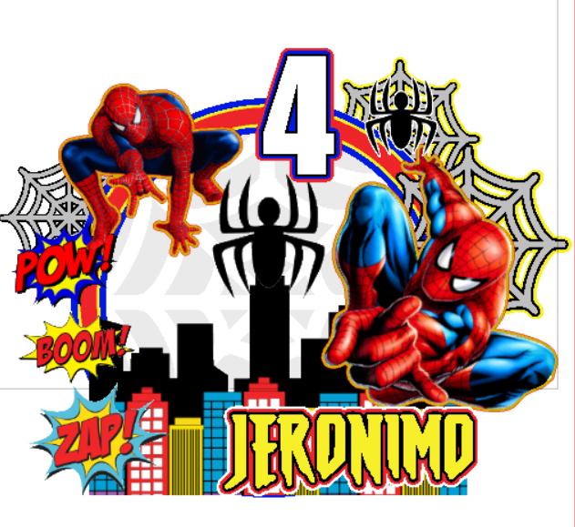 Arquivo de corte Topo de bolo Homem Aranha