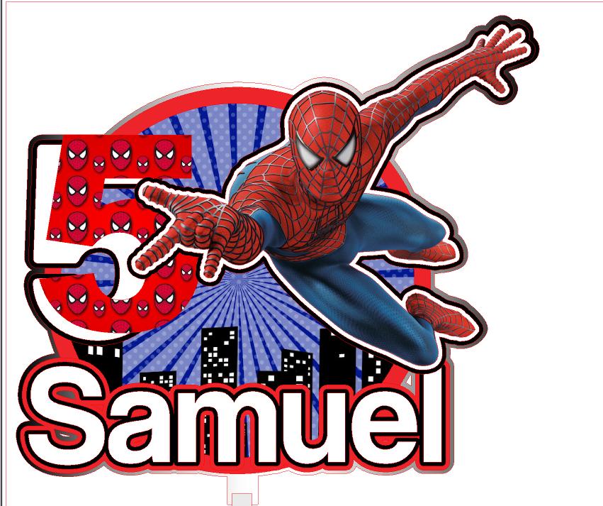 Arquivo de corte Topo de bolo Homem Aranha