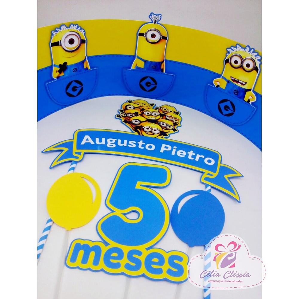 Arquivo de corte topo de bolo Minions