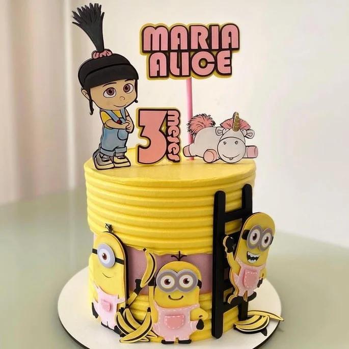 Arquivo de corte topo de bolo Minions