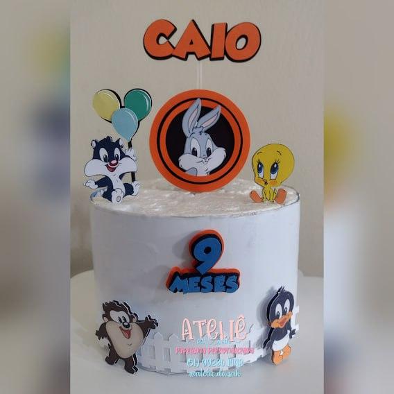 Arquivo de corte topo de bolo looney tunes