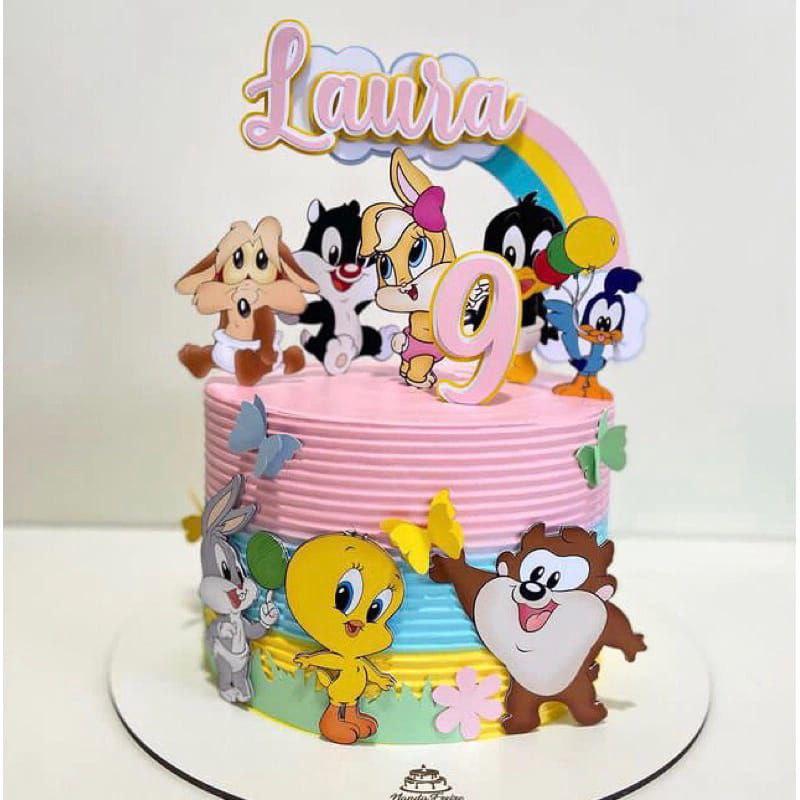 Arquivo de corte topo de bolo looney tunes