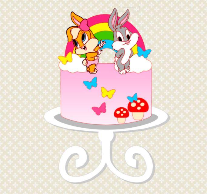 Arquivo de corte topo de bolo looney tunes