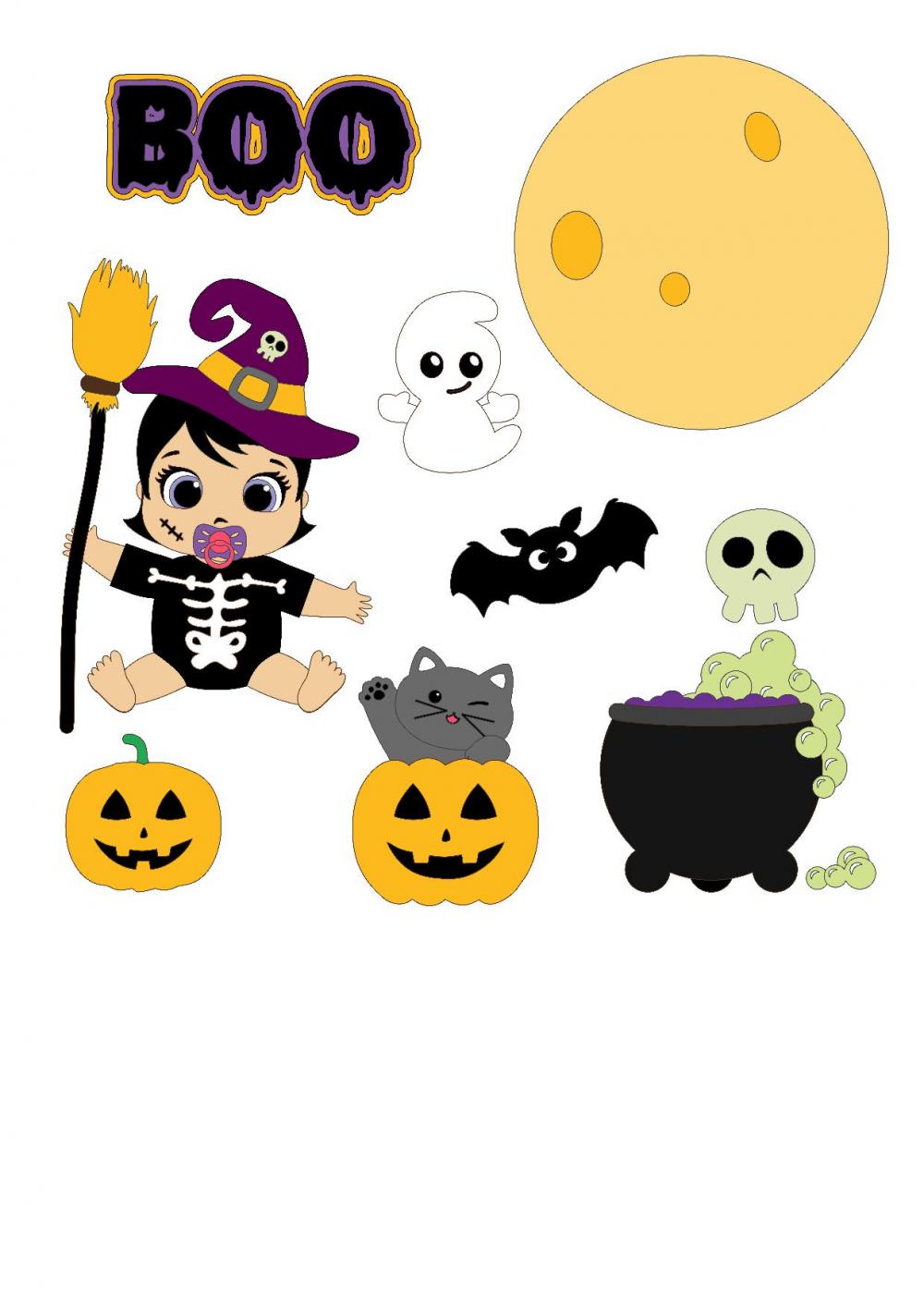 Arquivo de corte topo de bolo halloween