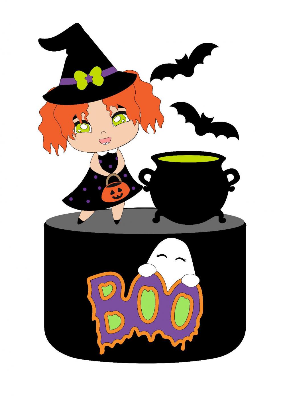 Arquivo de corte topo de bolo halloween