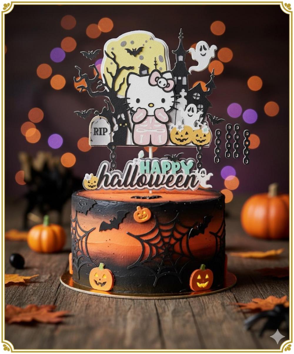 Arquivo de corte topo de bolo halloween