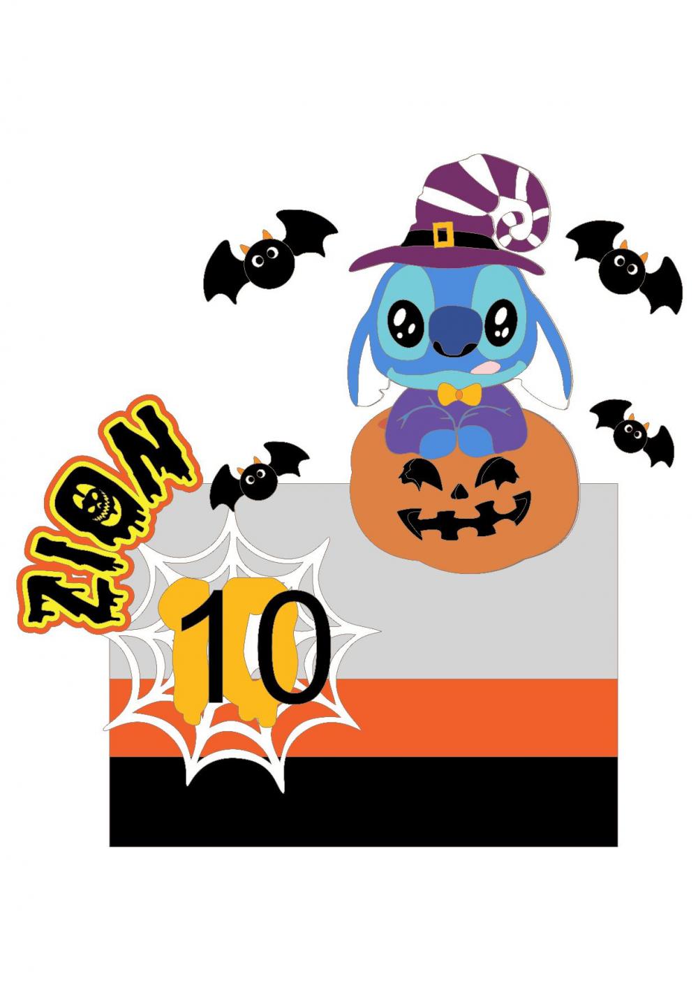 Arquivo de corte topo de bolo halloween