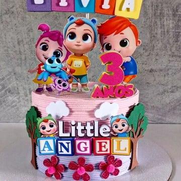 Arquivo de corte topo de bolo Little Angels