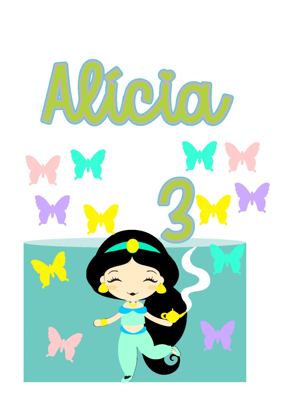 Arquivo de corte topo de bolo Jasmine