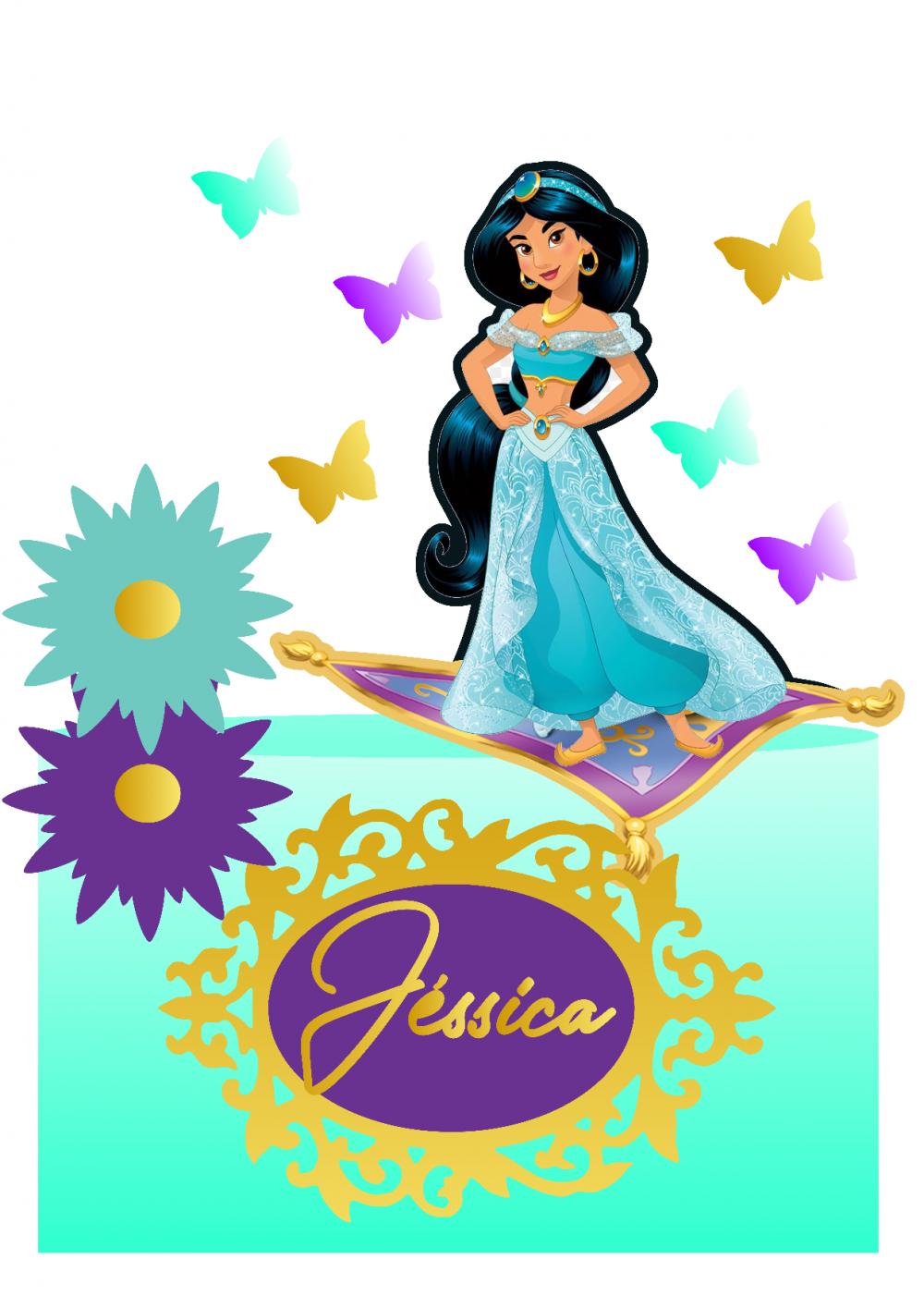 Arquivo de corte topo de bolo Jasmine