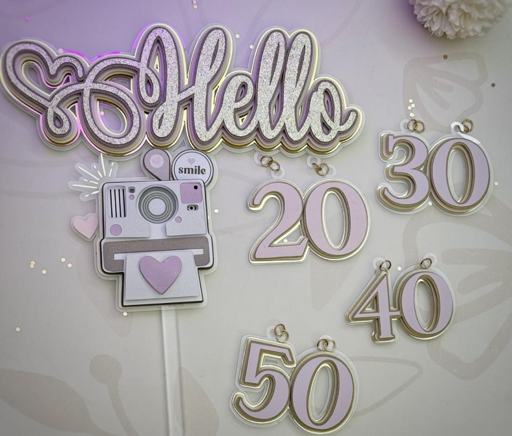 Arquivo de corte Topo de Bolo Hello