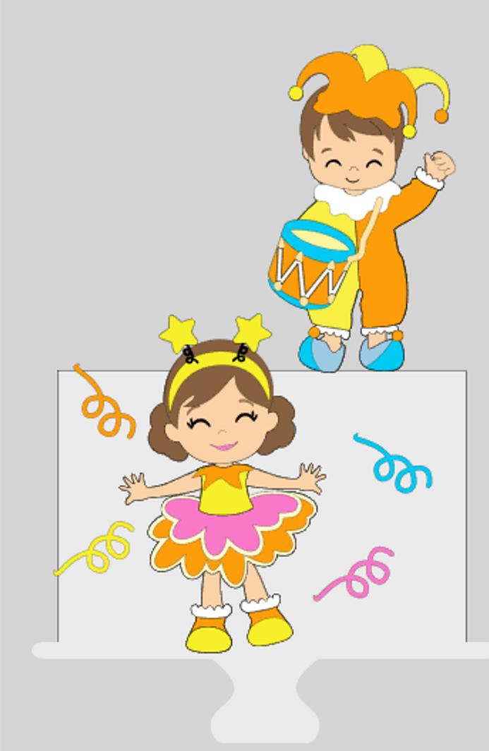 Arquivo de corte topo de bolo Carnaval