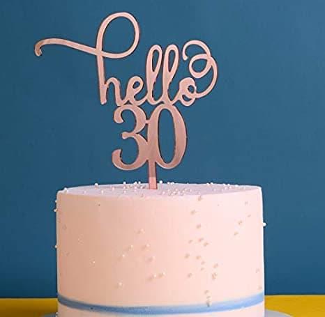 Arquivo de corte Topo de Bolo Hello 30