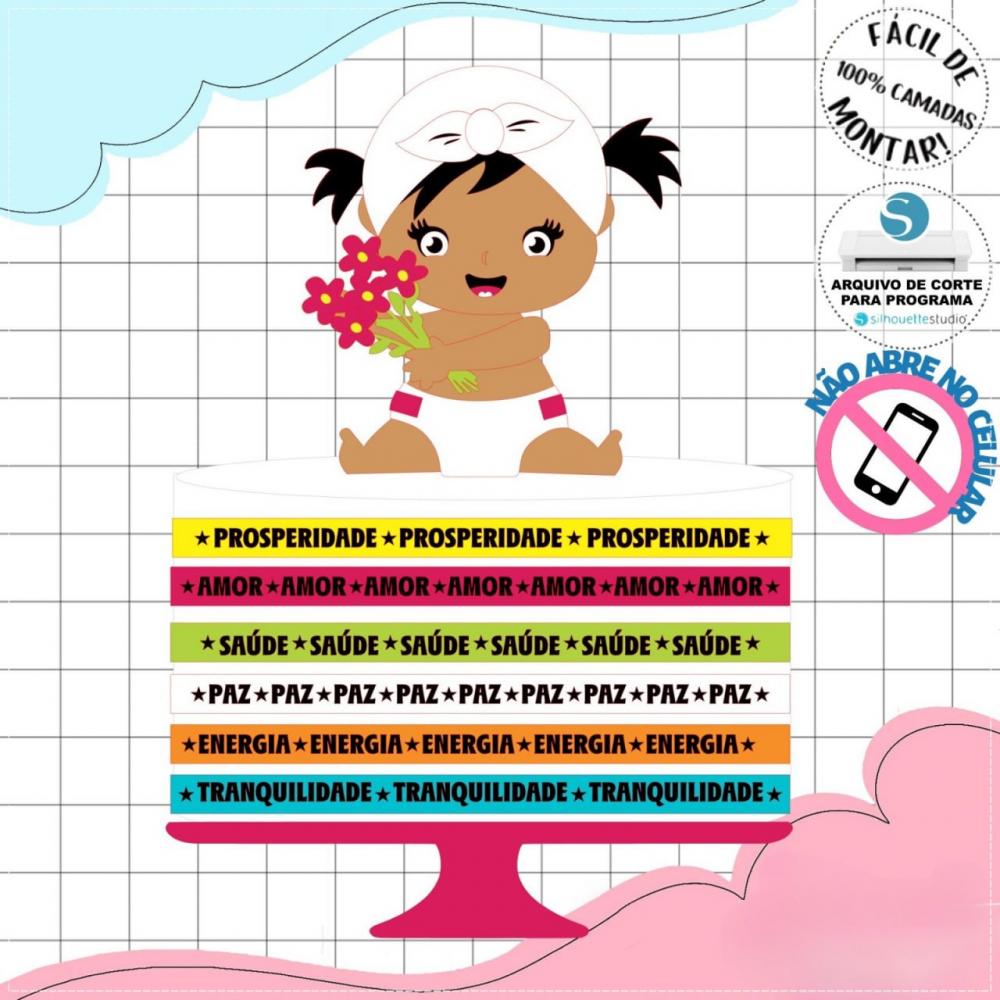 Arquivo de corte topo de bolo Fitinha Sr Bonfim