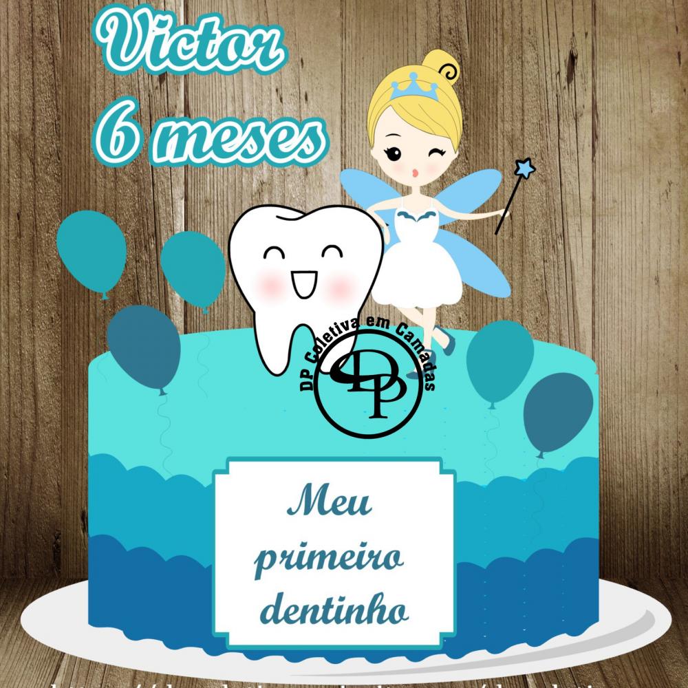 Arquivo de corte topo de bolo Fada do dente