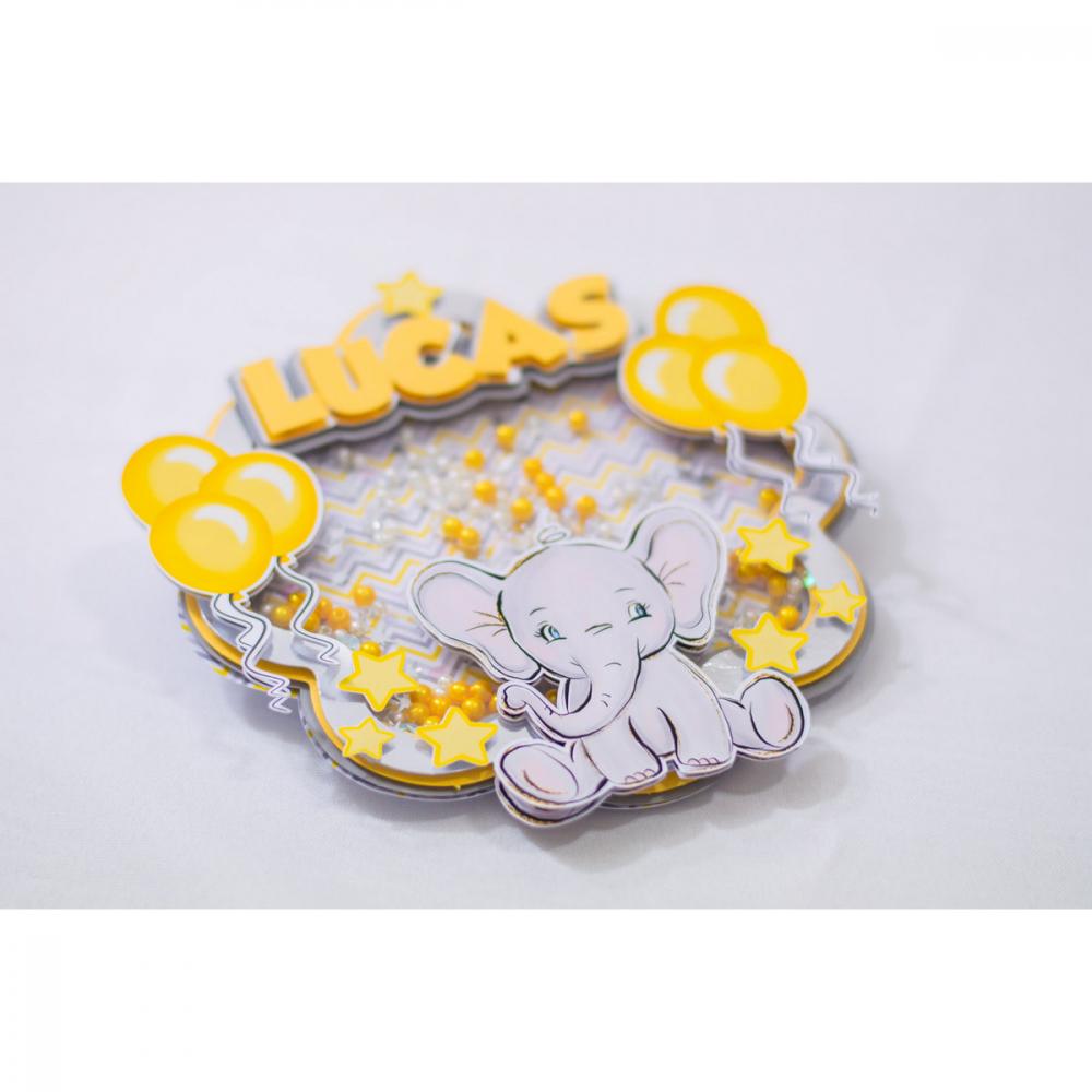 Arquivo de corte topo de bolo Elefantinho