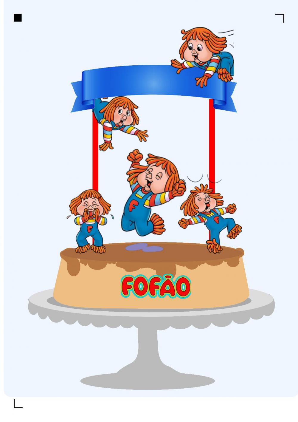 Arquivo de corte Topo de Bolo de Bolo Fofão