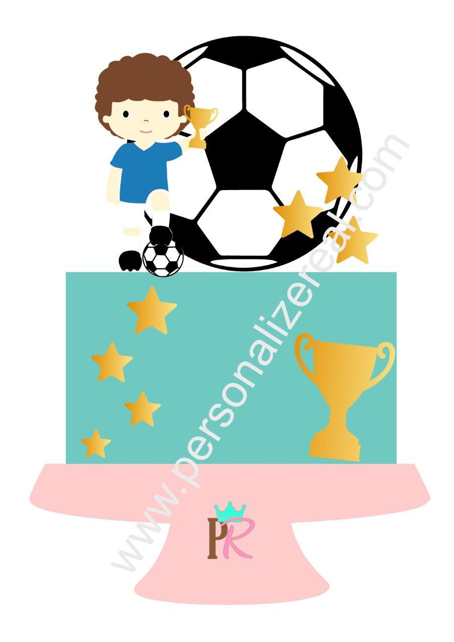 Arquivo de corte topo de bolo Futebol