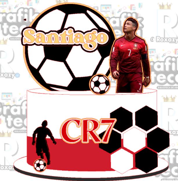 Arquivo de corte topo de bolo Futebol