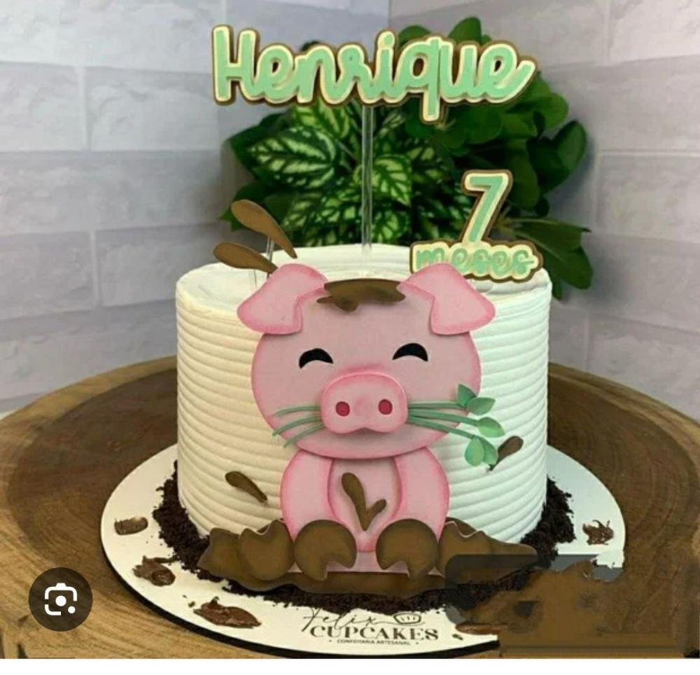 Arquivo de corte topo de bolo Fazendinha