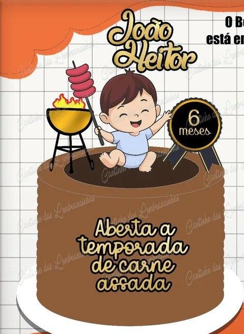 Topo de Bolo Churrasco